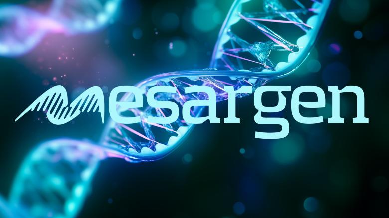 Mesargen illustration with logotype